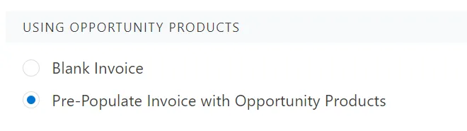 Line Item Creation