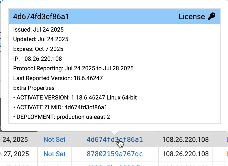 License Key Activated System Info