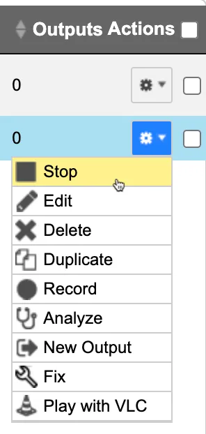 Stop input stream Stop input stream