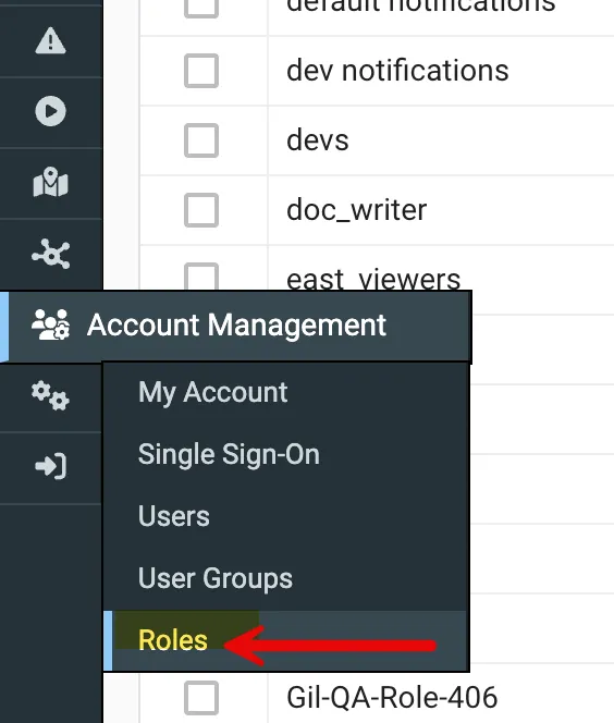 Account Management Menu