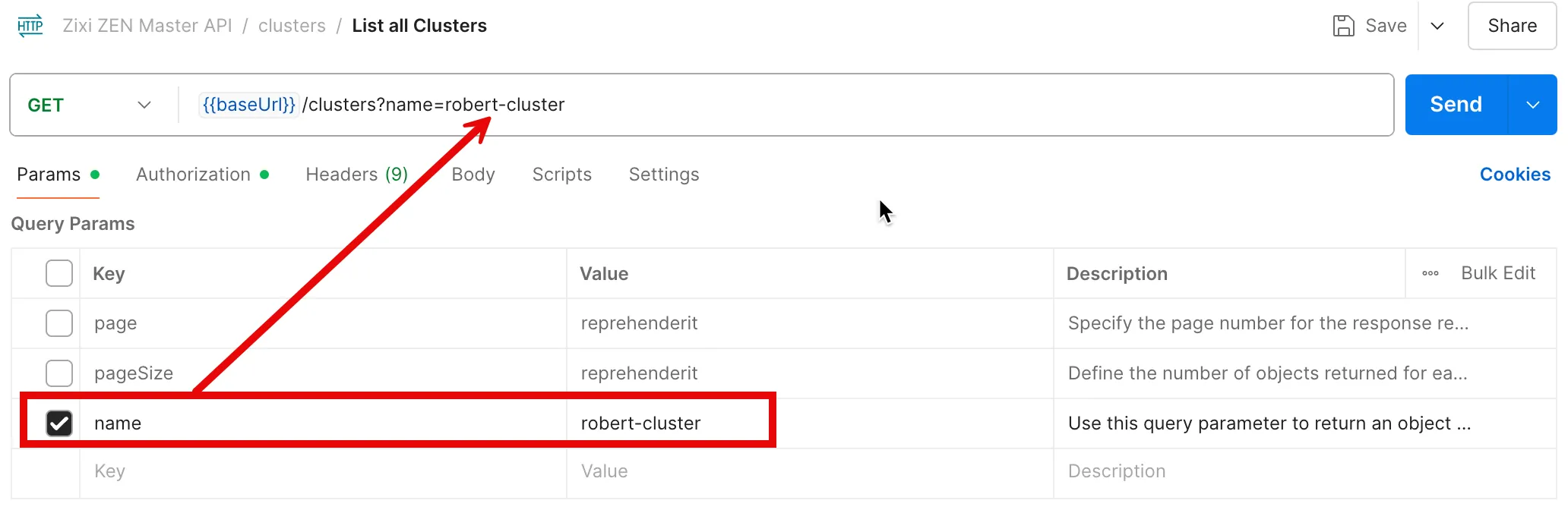 Request Parameters