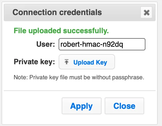 Connection Credentials