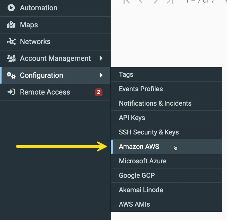 Configuration - Amazon AWS