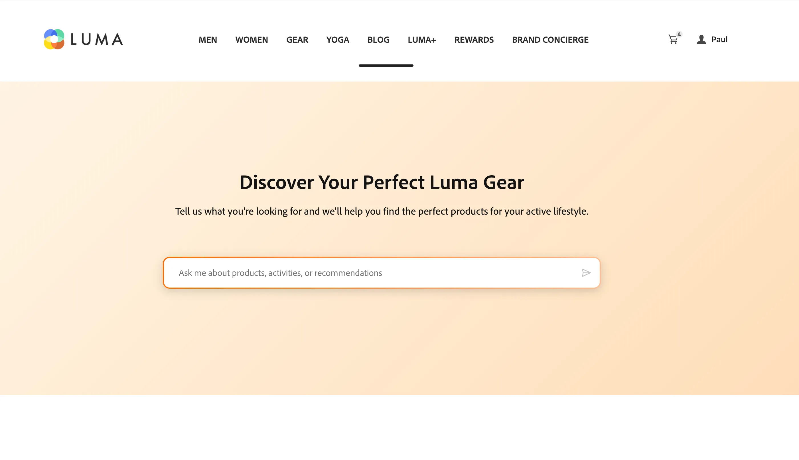 Luma Brand Concierge example