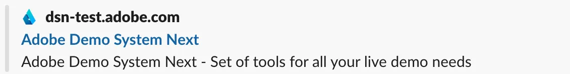 Link preview with metadata DISABLED