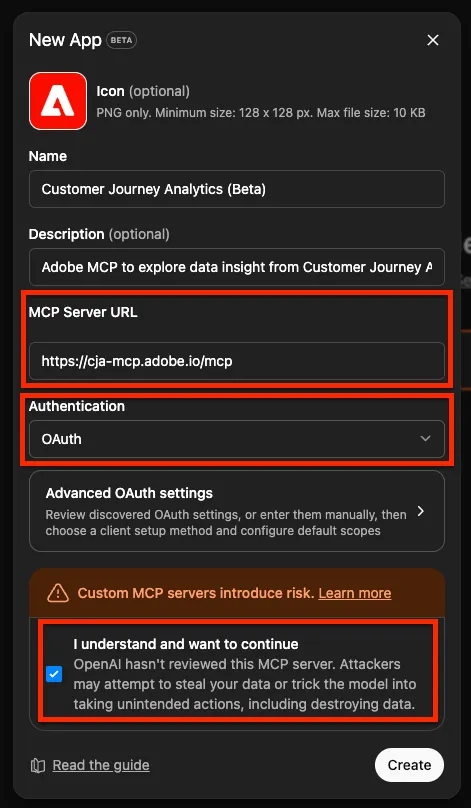 Configure New App