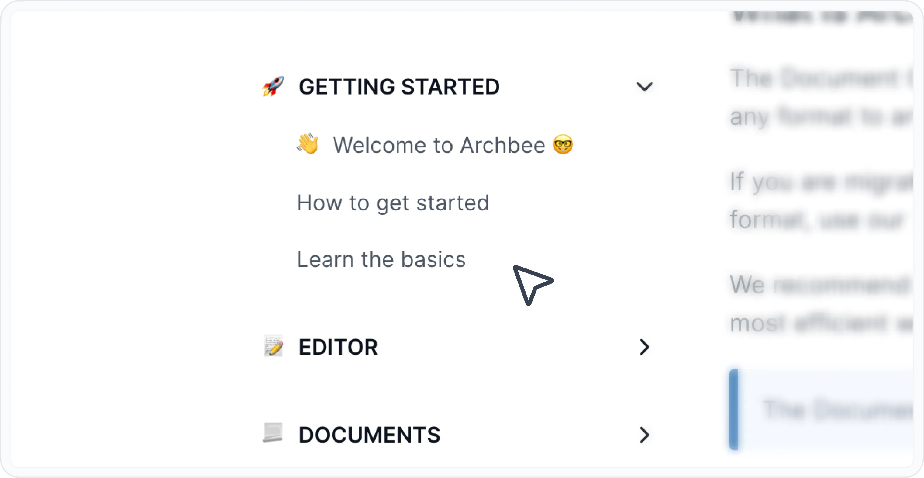 Docs site view Docs site view