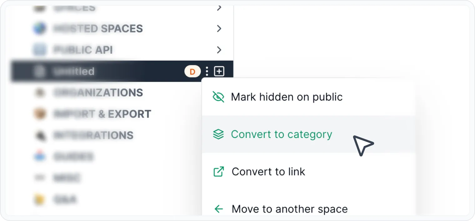 Convert doc to category Convert doc to category