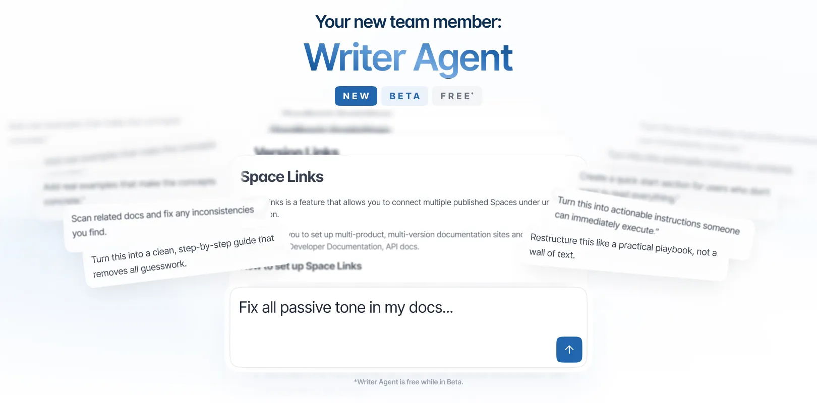 Graphic visualisation of Writer Agent