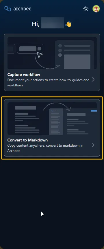 Convert to Markdown Convert to Markdown