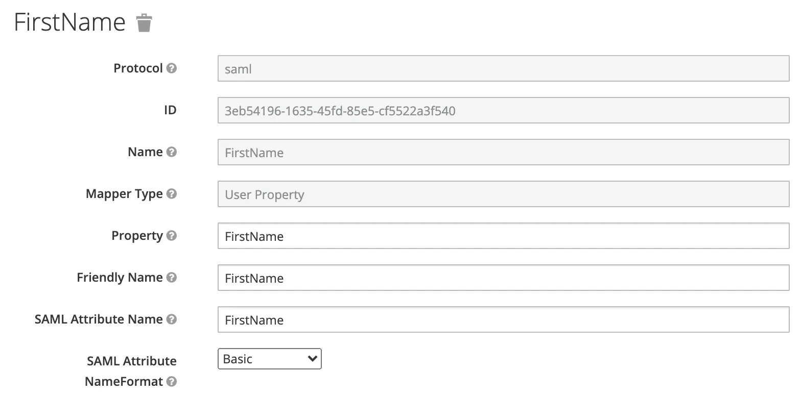 Firstname attribute Firstname attribute
