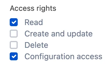 Access rights