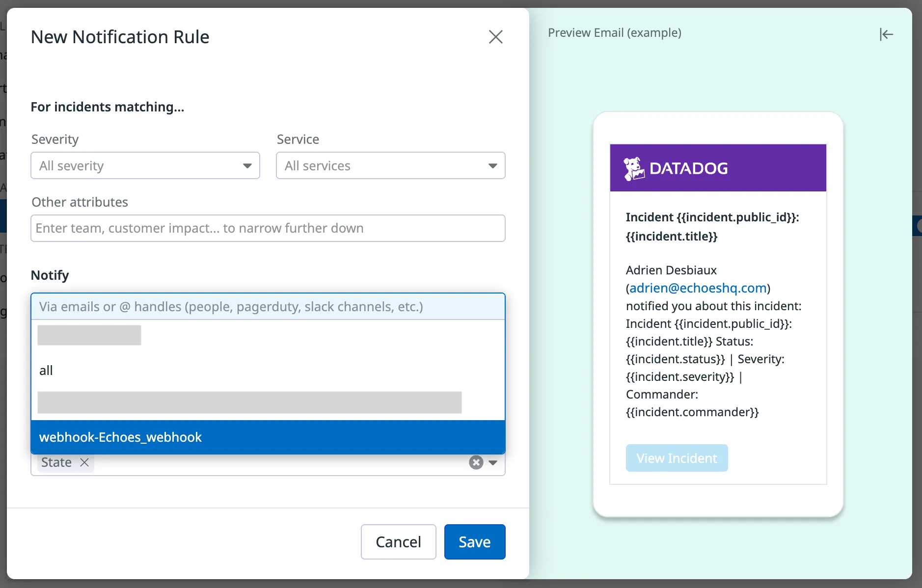 Configure the rule Configure the rule
