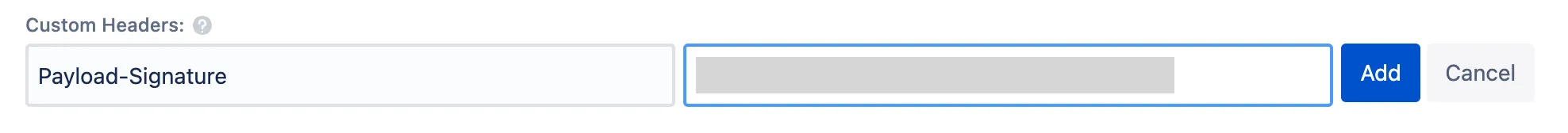 Webhook header