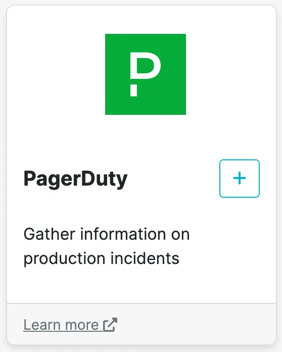 PagerDuty integration PagerDuty integration