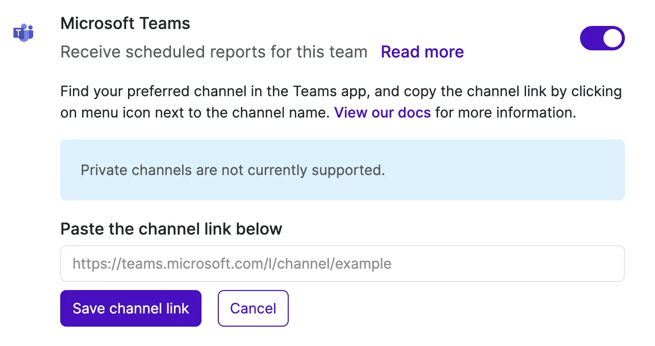 Echoes configure Microsoft Teams