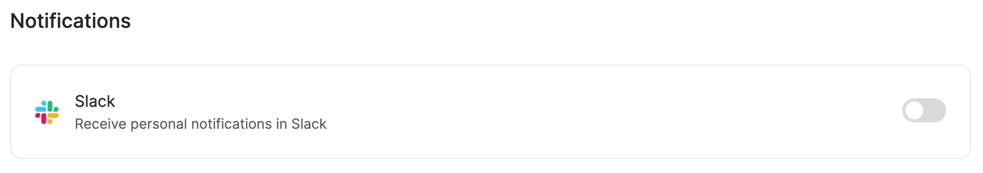Enable Slack notifications