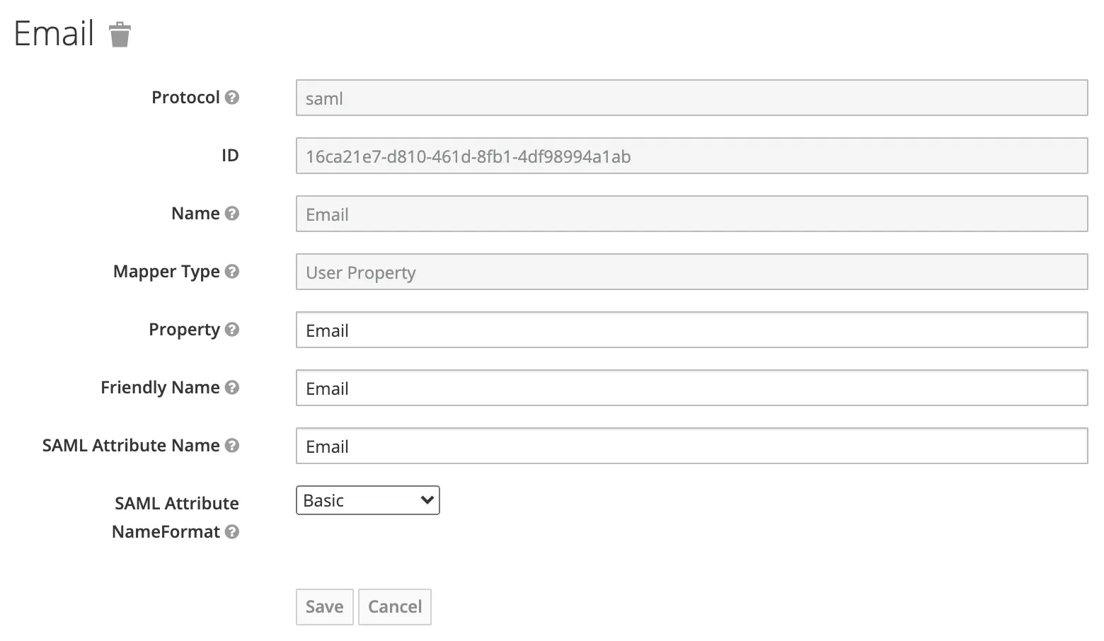 Email attribute Email attribute