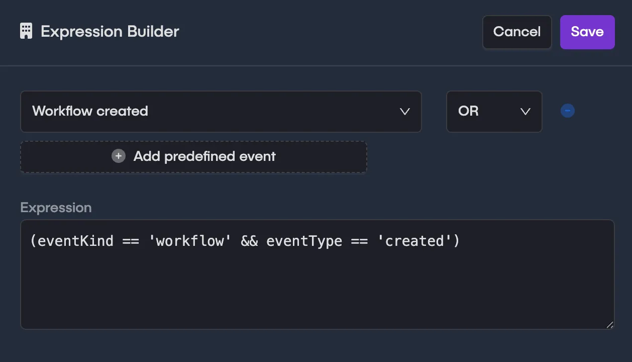 Expression Builder