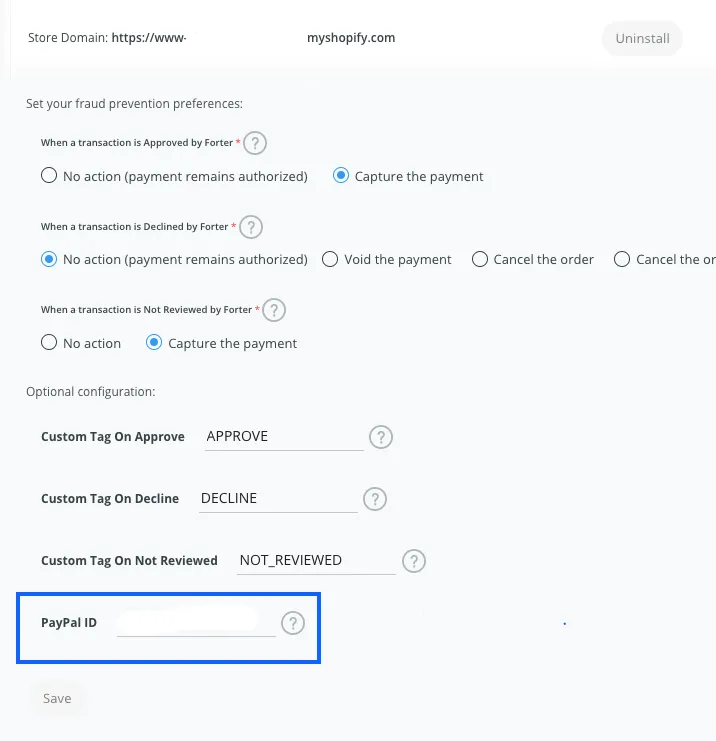 shopify settings