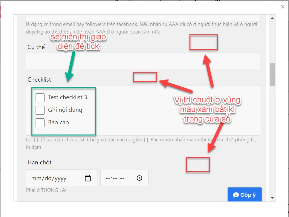 Click ra vùng bên cạnh, rìa để lưu lại trước Click ra vùng bên cạnh, rìa để lưu lại trước