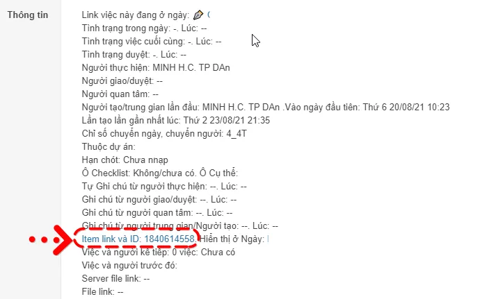 Copy link item