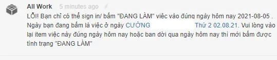 Ví dụ việc cụ thể