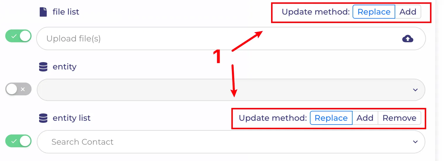 Bulk edit properties list