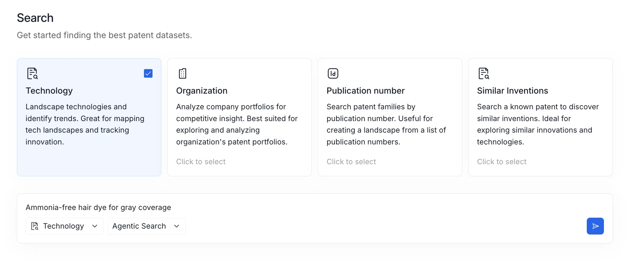 Search page