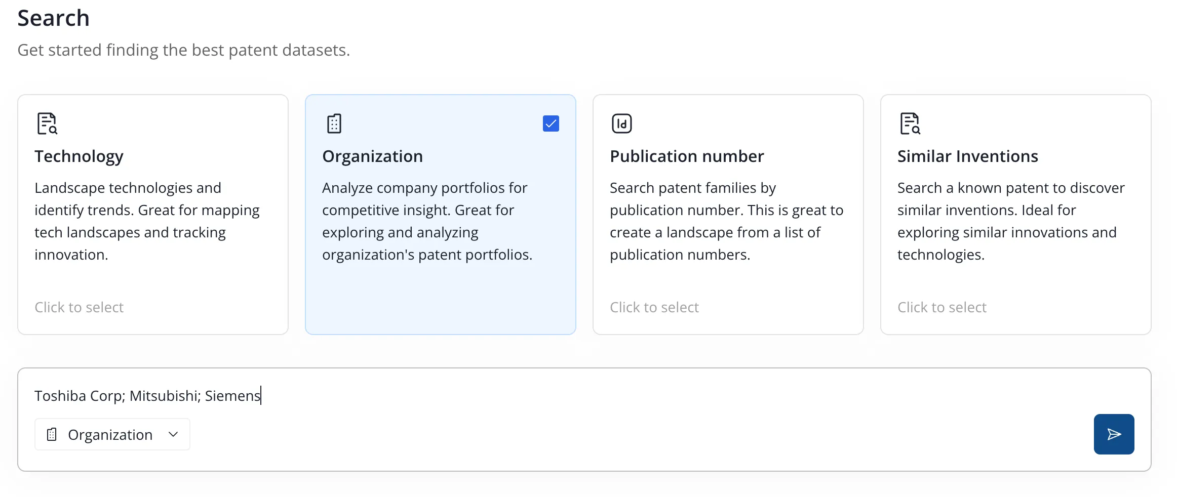 Organization search