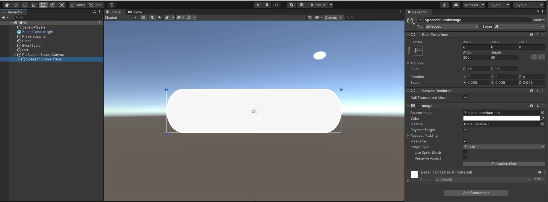 Example of Image Settings