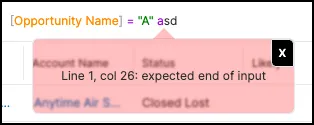 A cryptic error message caused by an obvious mistake