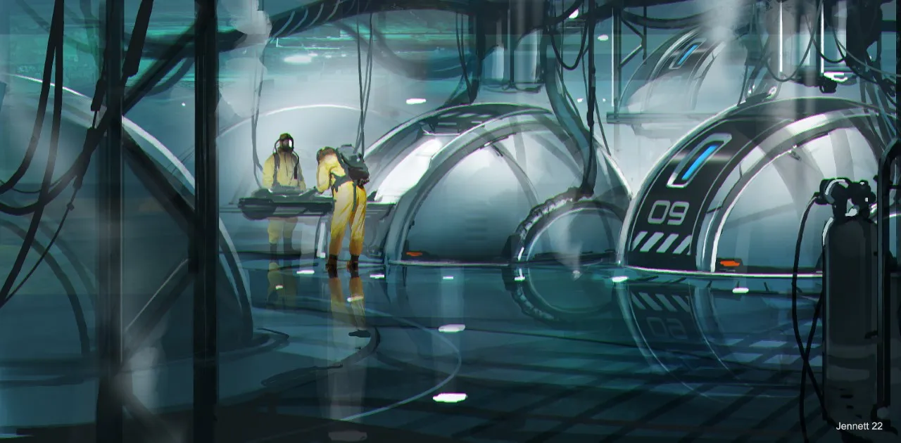 Merge Transpod Techs Inspect a Skin