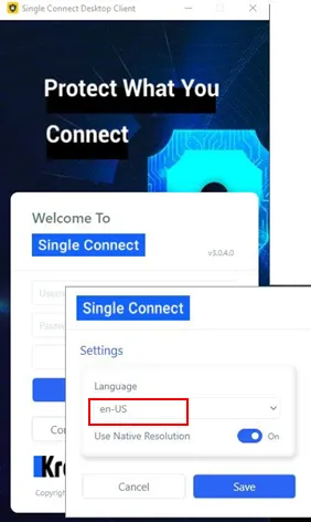 Change Language Change Language