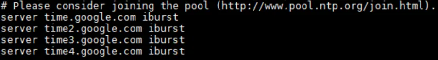 NTP Config NTP Config
