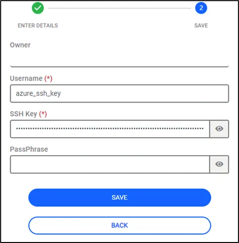 SSH Key in the SAPM SSH Key in the SAPM
