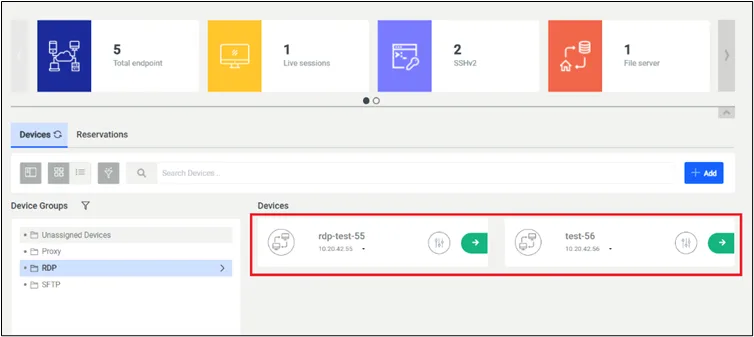 Remote Desktop Connection via Web GUI 