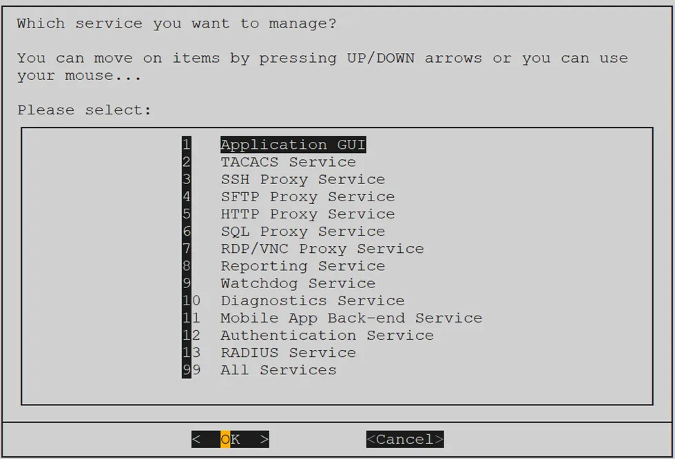 Kron PAM Service Management Kron PAM Service Management