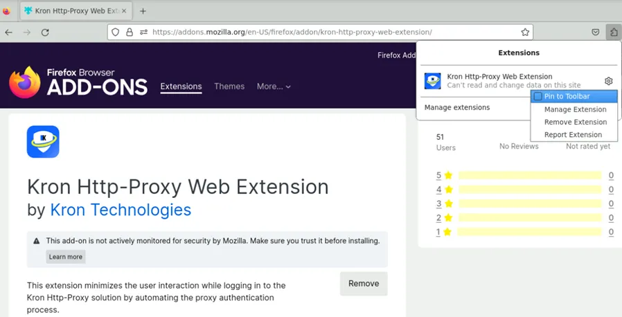 Kron Extension