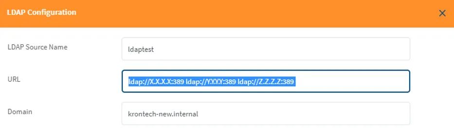 AD/LDAP Special Configuration for Multiple Domain Controllers in same Domain on Ldap Manager Page