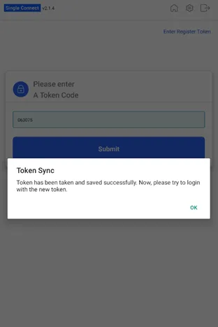 Token mismatch 