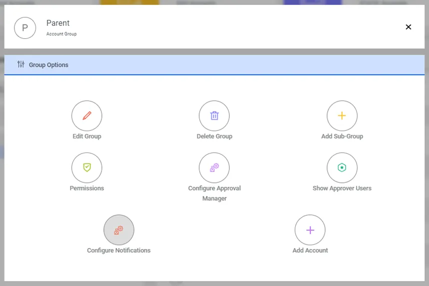 Configure Notifications for AccountGroup