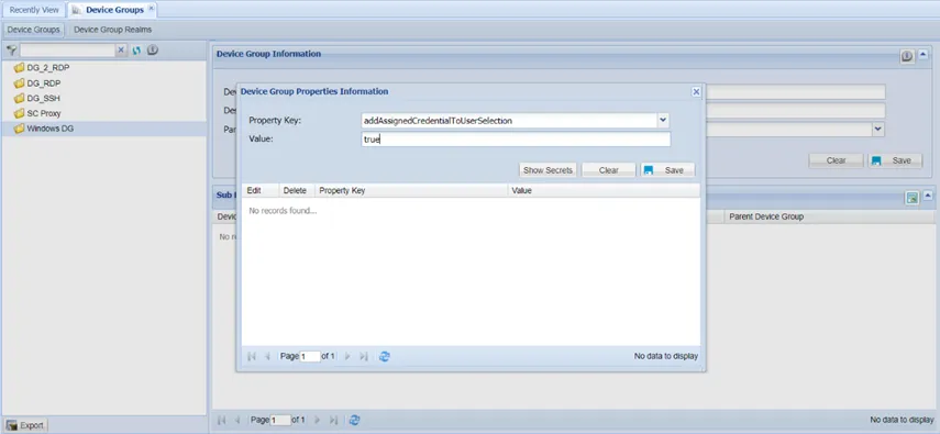 Assigned Credential Configuration Assigned Credential Configuration