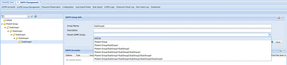 Adding Child Groups