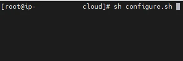  Starting the installation script