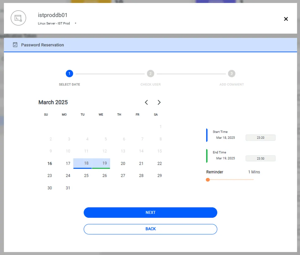 Select Reservation Time