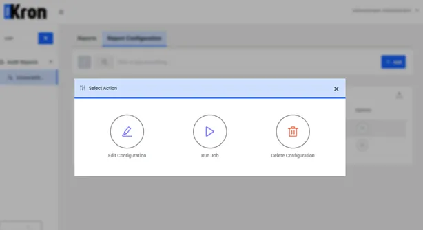 Vulnerability Scanner Report Configuration Options / Run Button