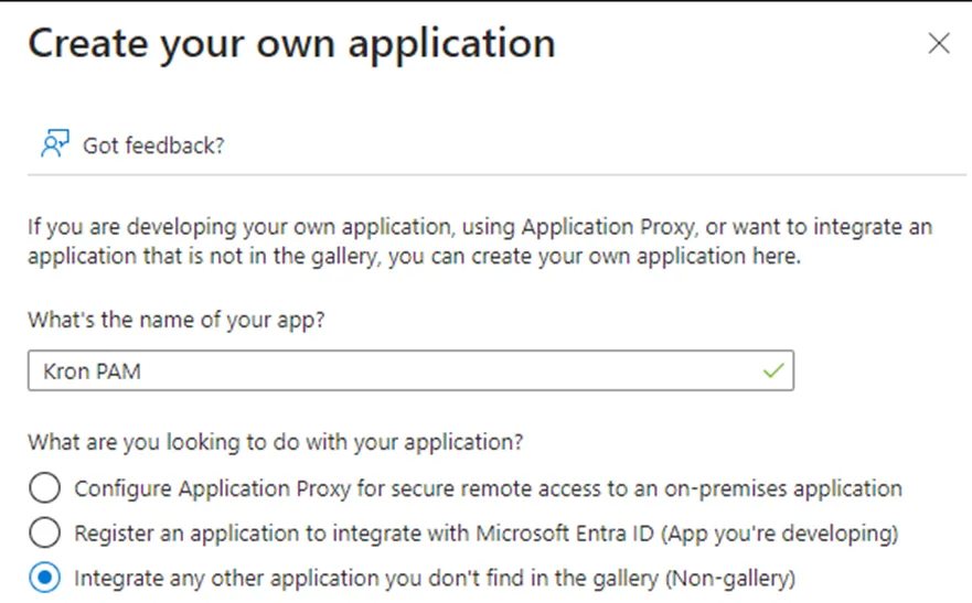 Create your own application Create your own application