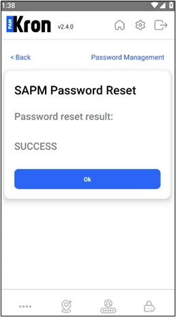 Reset the Password