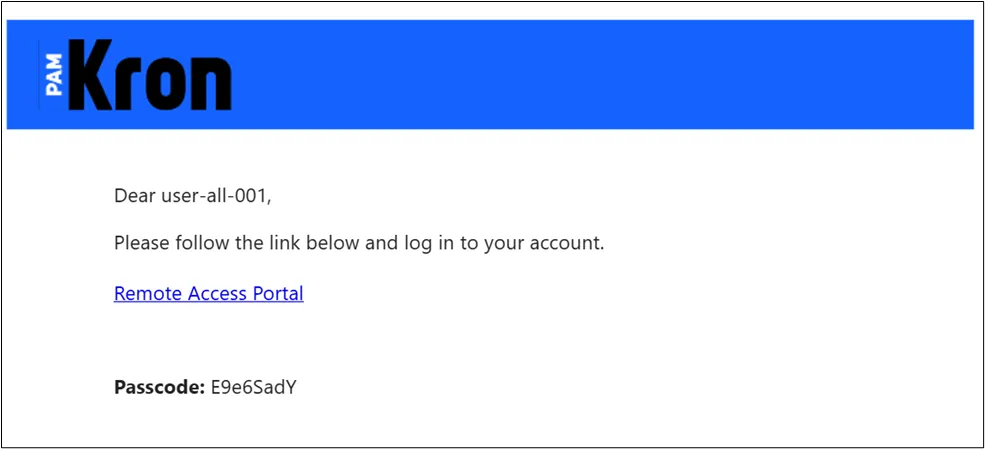 Mail Example for Invitation